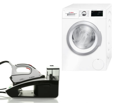 BOSCH WAT28660GB Washing Machine & Steam Generator Iron Bundle